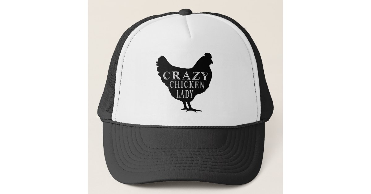 Cute Crazy Chicken Lady Trucker Hat