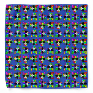 CUTE Crazy Colorful Cool Rainbow Cats  Bandana