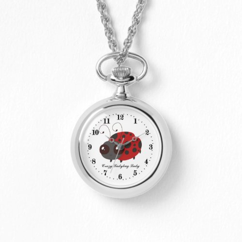 cute crazy ladybug lover add text  watch