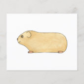 Cute Cream Guinea Pig. (Back)