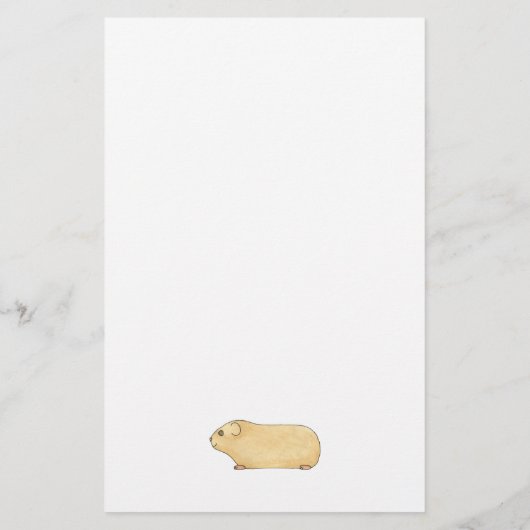 Cute Cream Guinea Pig. (Back)