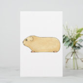 Cute Cream Guinea Pig. (Standing Front)