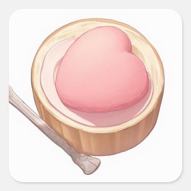 Cute Creative Design Square Sticker (Front)