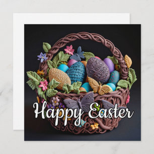 Cute Creative Happy Easter Basket Card