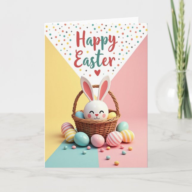 Cute Creature Basket Card (Front)