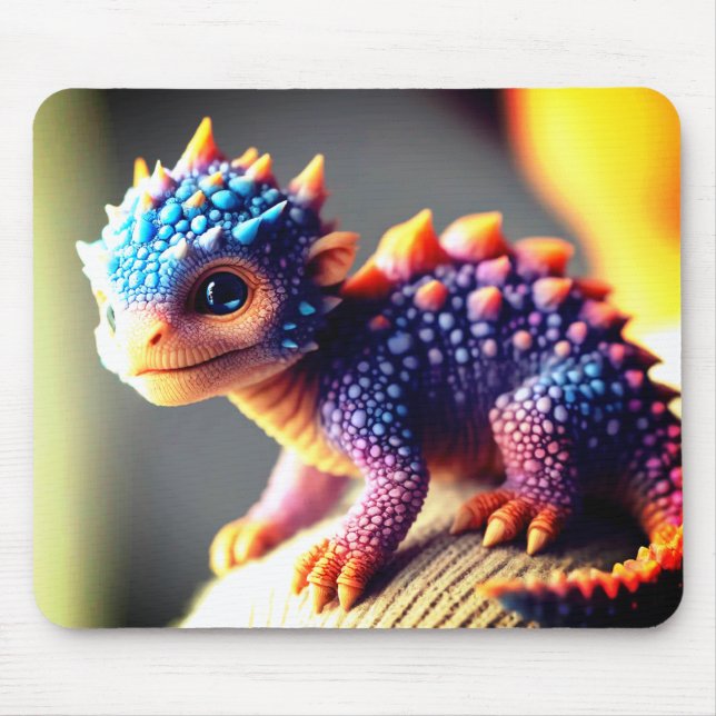 Cute Creature Mouse Pad (Front)