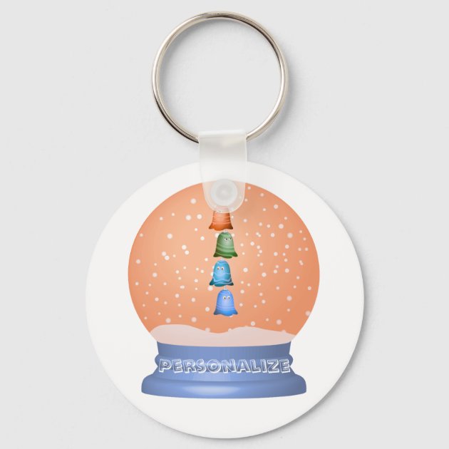 Snow on sale globe keychain