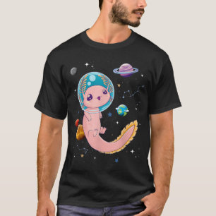 Cute Creepy Anime Pastel Goth Clothes Space Axolot T-Shirt