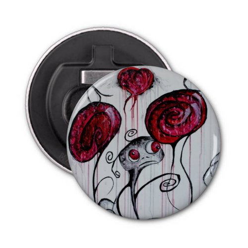 Cute Creepy Creature Goth Fantasy Sad Monster Art Bottle Opener