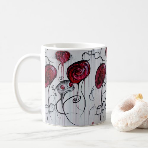 Cute Creepy Creature Goth Fantasy Sad Monster Art Coffee Mug