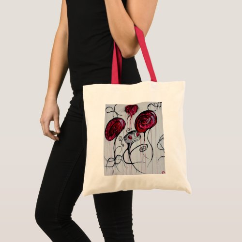 Cute Creepy Creature Goth Fantasy Sad Monster Art Tote Bag