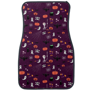 Cute Creepy Halloween Art Car Floor Mat