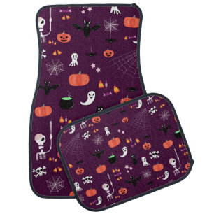 Cute Creepy Halloween Art Car Floor Mat
