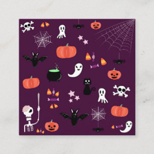 Cute Creepy Halloween Art Enclosure Card