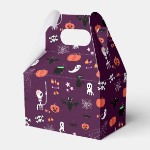 Cute Creepy Halloween Art Favor Boxes