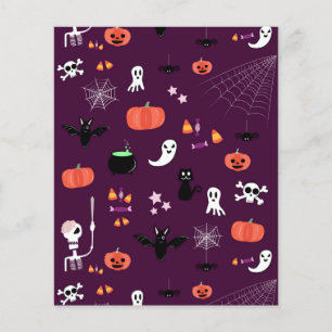 Cute Creepy Halloween Art Flyer