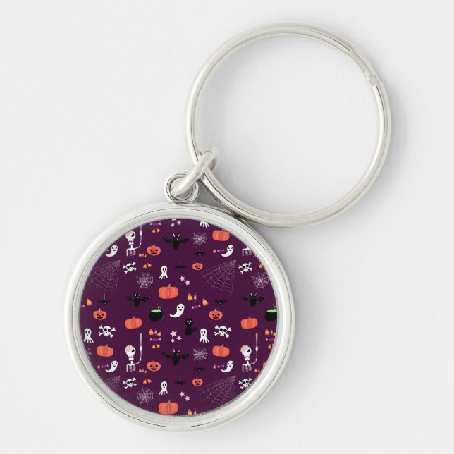 Cute Creepy Halloween Art Keychain (Front)