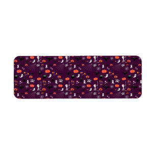 Cute Creepy Halloween Art Label