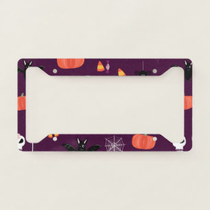 Cute Creepy Halloween Art License Plate Frame