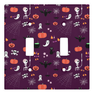 Cute Creepy Halloween Art Light Switch Cover