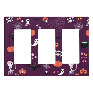 Cute Creepy Halloween Art Light Switch Cover