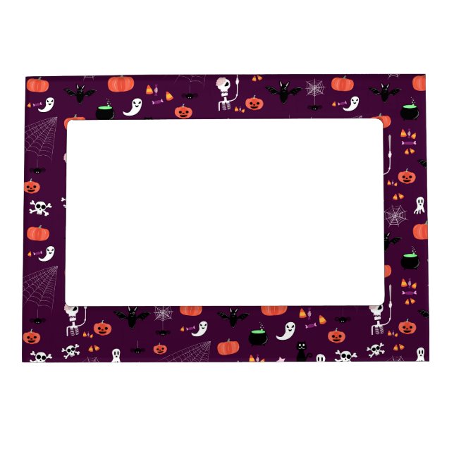 Cute Creepy Halloween Art Magnetic Frame (Front)