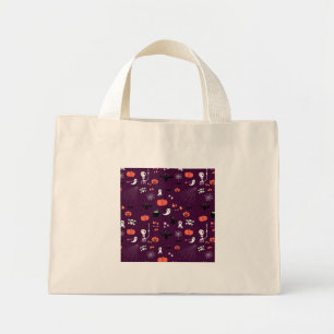 Cute Creepy Halloween Art Mini Tote Bag