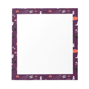 Cute Creepy Halloween Art Notepad