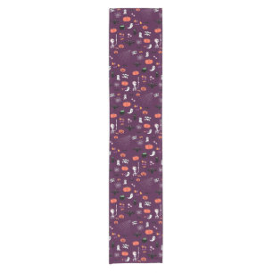 Cute Creepy Halloween Art Short Table Runner