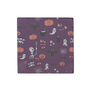 Cute Creepy Halloween Art Stone Magnet