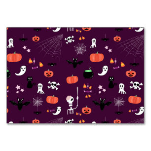Cute Creepy Halloween Art Table Number