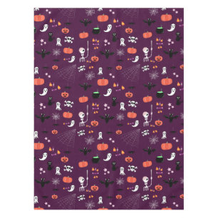 Cute Creepy Halloween Art Tablecloth