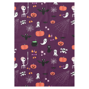 Cute Creepy Halloween Art Tablecloth
