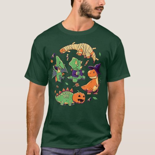 Cute Creepy Halloween Dinos Funny Monster Costume  T_Shirt