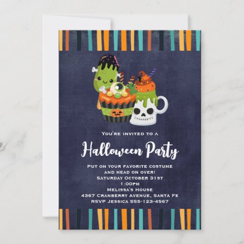 Cute  Creepy Halloween Party Invitation