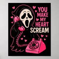 Cute Creepy Horror Make My Heart Scream Valentine’