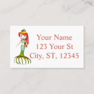 Cute Creepy Mermaid Witch Thunder_Cove Business Card
