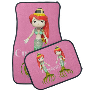 Cute Creepy Mermaid Witch Thunder_Cove  Car Floor Mat