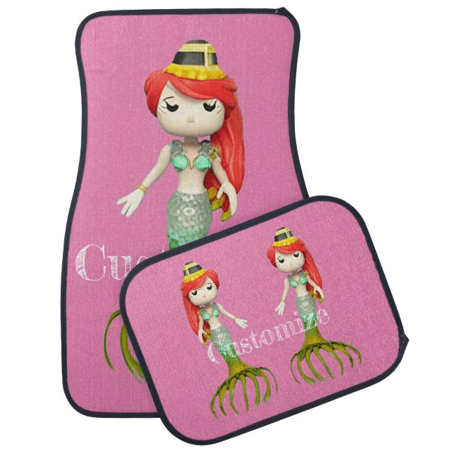 Cute Creepy Mermaid Witch Thunder_Cove  Car Floor Mat (Set)