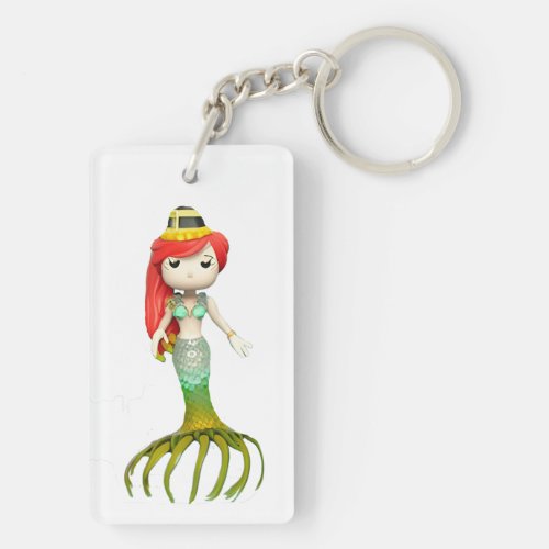 Cute Creepy Mermaid Witch Thunder_Cove  Keychain