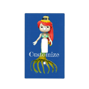 Cute Creepy Mermaid Witch Thunder_Cove  Light Switch Cover
