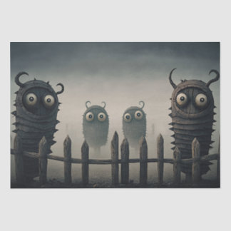 Cute, Creepy Monsters Tissue Paper