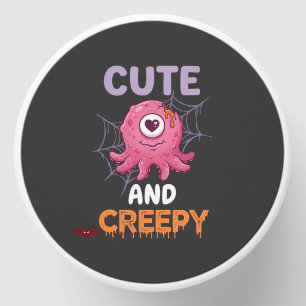 Cute Creepy Pink Monster Halloween Spider Web Bats Mini Candle Favors
