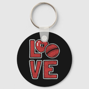 Cute Cricket Lover Cricket Player Cricket Fan Love Keychain
