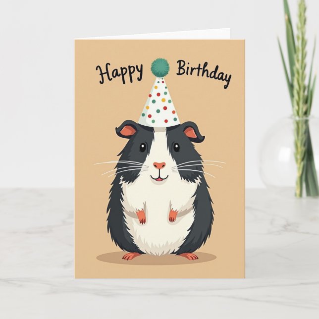Cute Critter Birthday Card (Front)