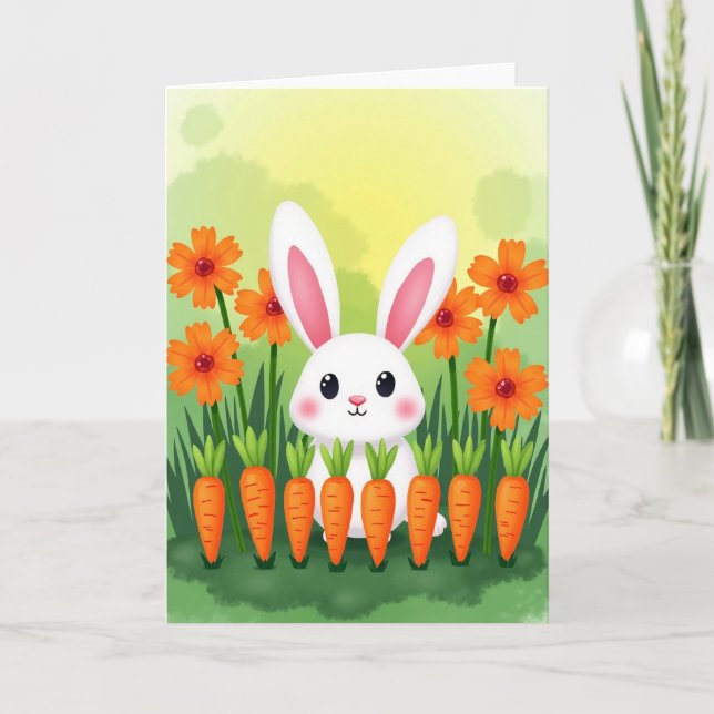 Cute Critter Harvest Time Card (Front)