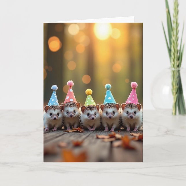 Cute Critters Birthday Card (Front)