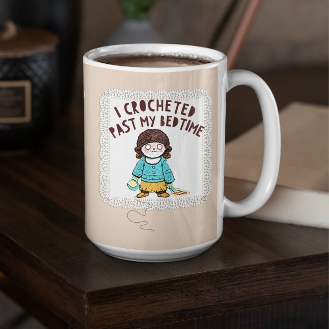 Cute Crochet Doll Yarn Doily Coffee Mug (Creator Uploaded)
