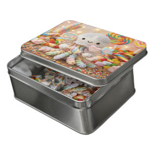Cute Crocheted Octopus and Candy Land Jigsaw Puzzle