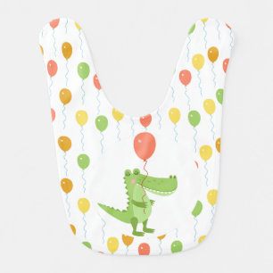 Cute Crocodile Animal Kids Baby Bib